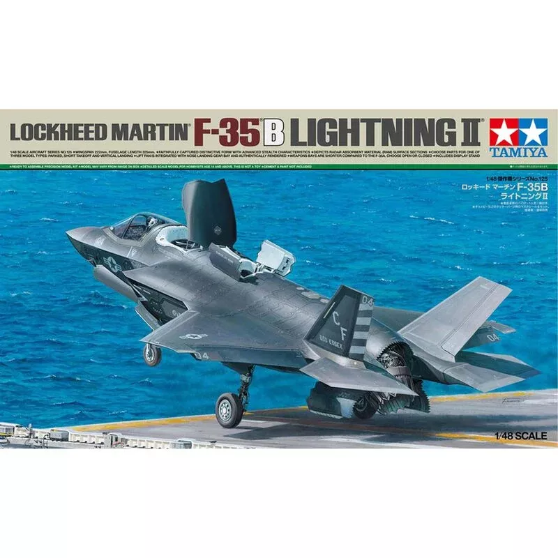 1-48-lockheed-martin-f-35b-lightning-ii-tamiya-61125 1/48 Lockheed Martin F-35B Lightning II, Tamiya, #61125
