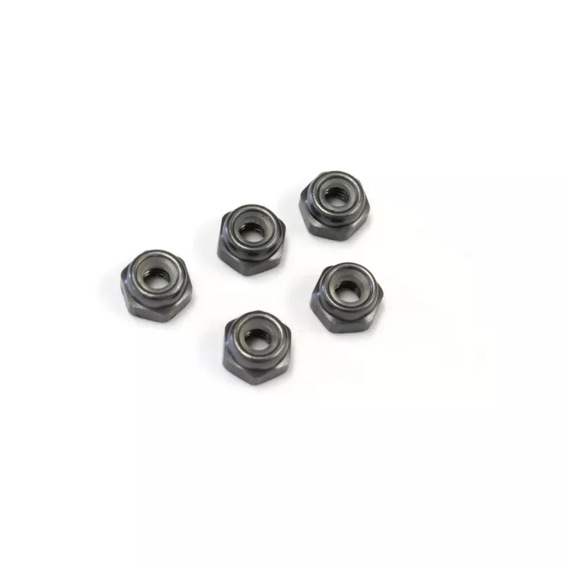 1-N2630NA-GM NUT(M2.6X3.0)NYLON ALU GUNMETA