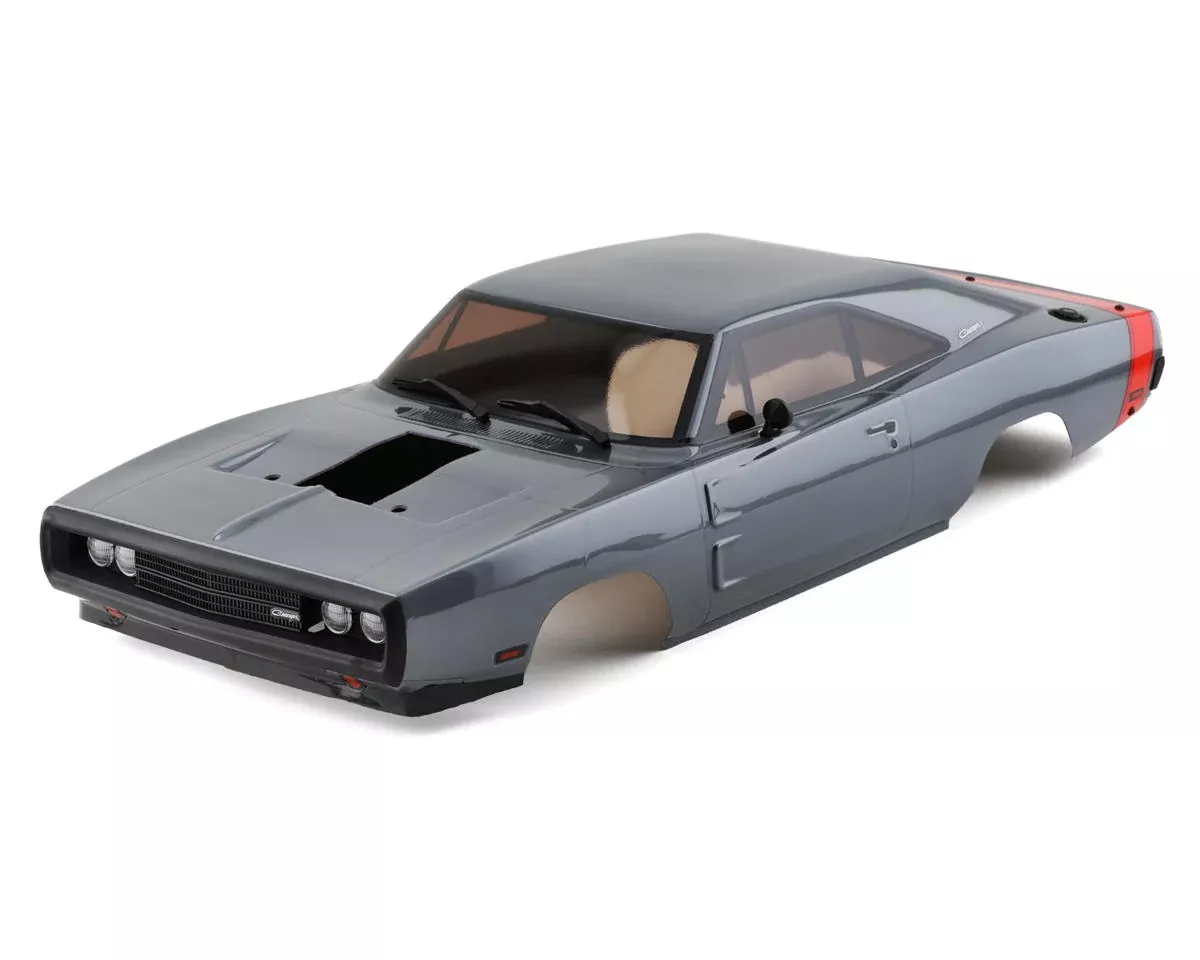 1970 Dodge Charger Supercharged VE Pre-Painted Body Grey for Fazer Mk2 | Kyosho