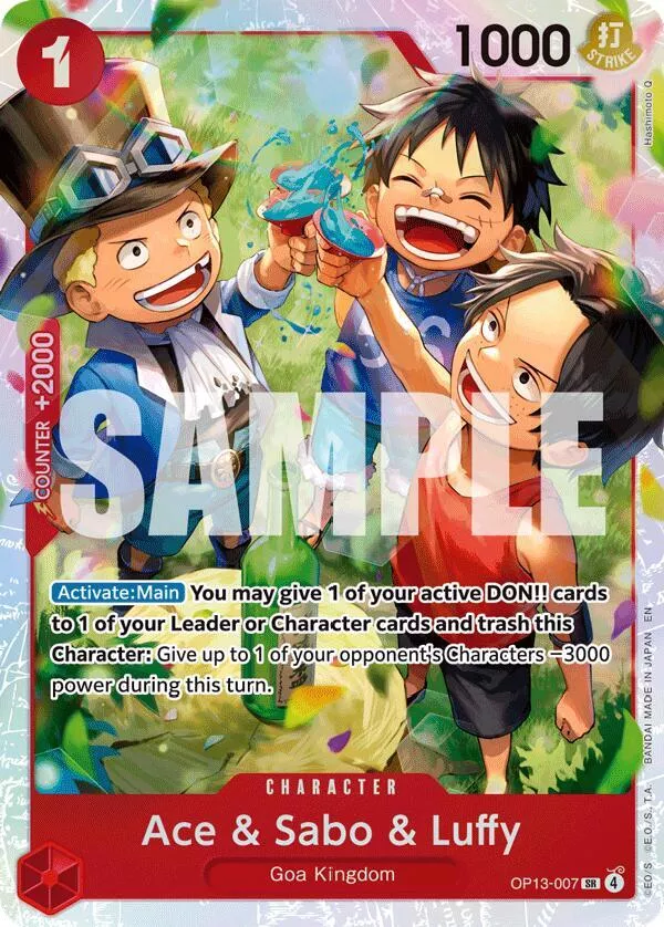Ace & Sabo & Luffy - Carrying On His Will - (OP13-007)
