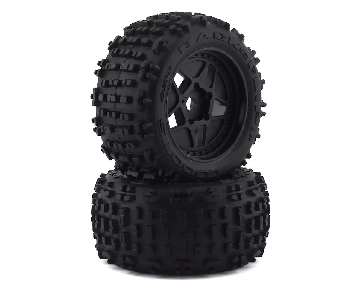 Arrma BLX 4x4 Backflip LP 4S 3.8 Pre-Mounted 1/8 Monster Truck Tires (Black) (2) AR550050