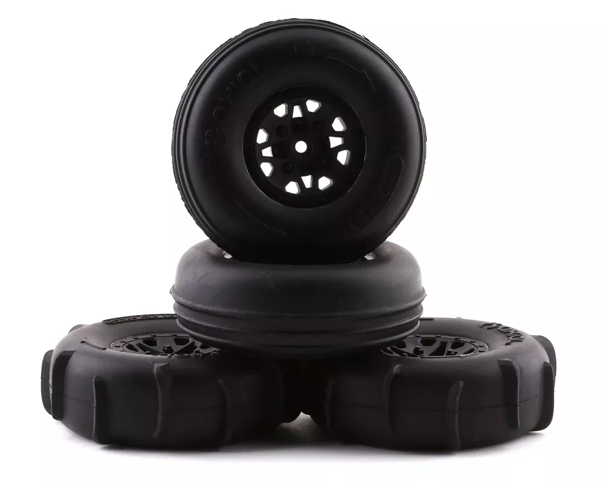 Axial ST28 Razor Pre-Mounted Front & Paddle Rear Tire Set (4): Yeti Jr.