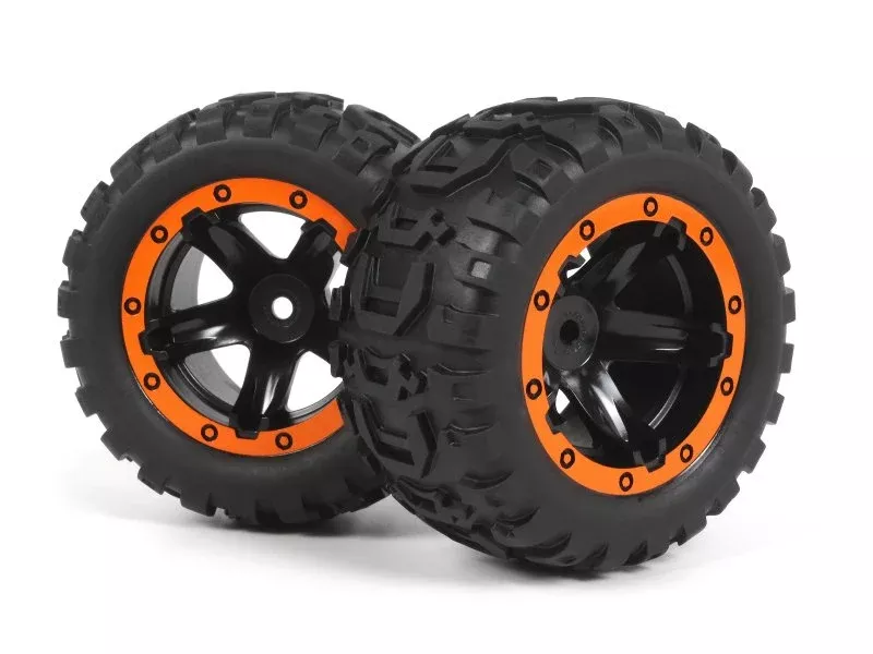 BlackzonSlyder MT Wheels/Tires Assembled (Black/Orange)