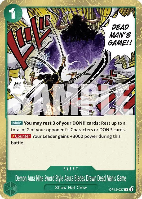 demon-aura-nine-sword-style-asura-blades-drawn-dead-man-s-game-legacy-master-op1 Demon Aura Nine Sword Style Asura Blades Drawn Dead Man's Game - Legacy of the Master - OP12-037