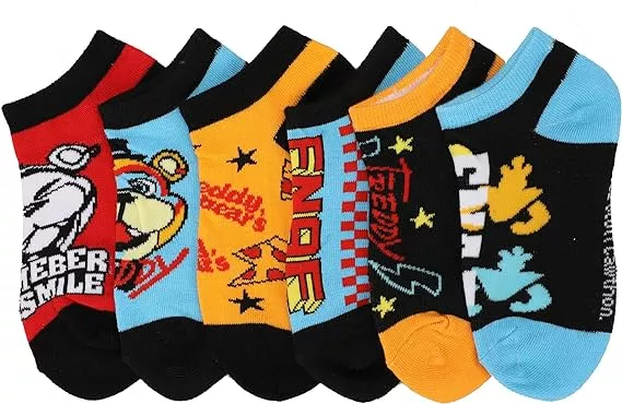 Five Night at Freddy's Security Breach Unisex Ankle Crew Socks 6-Pack