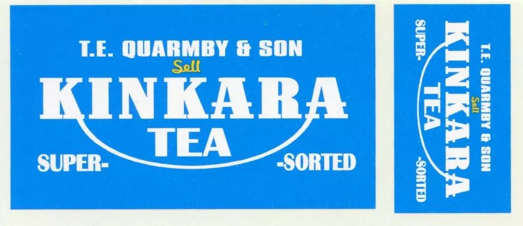 gvb-004-gwydir-valley-modelskinkara-tea-light-blue-2-sizes-to-suit-all-scales-pa GVB 004- Gwydir Valley ModelsKinkara Tea (Light Blue) - 2 sizes to suit all scales Painted on Shed in Batlow.Heritage Billboard Decals