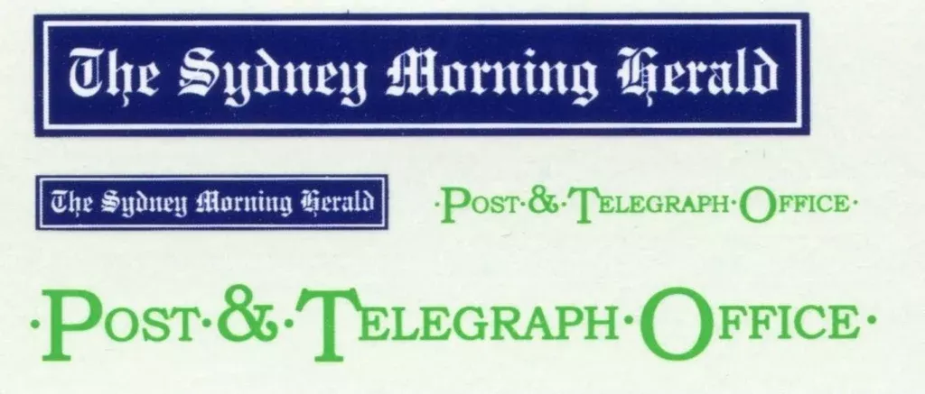 gvb-011-gwydir-valley-models-sydney-morning-herald-sydney-morning-herald-post-te GVB 011 Gwydir Valley Models Sydney Morning Herald/ : Sydney Morning Herald/Post and Telegraph- 2 Sydney Morning Herald and 2 Post and Telegraph Office. Heritage Billboard Decals