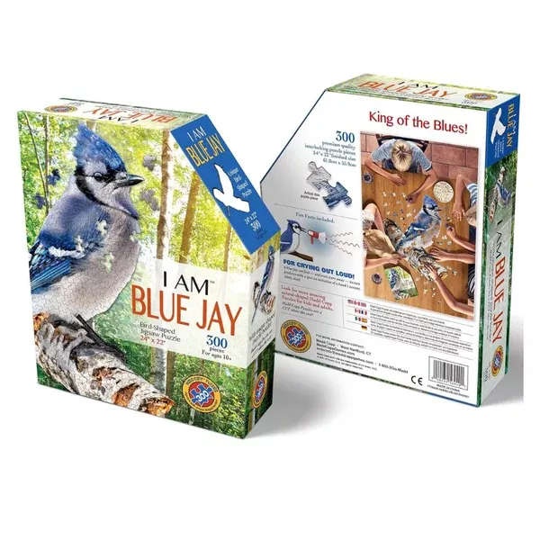 I AM Blue Jay 300 Piece Shaped Puzzle