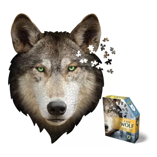 I AM Wolf 550 Piece Shaped Puzzle