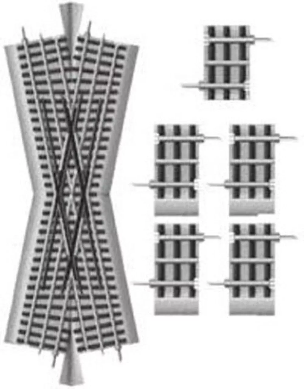 Lionel O Scale FasTrack 22 1/2-Degree Crossover - 12050