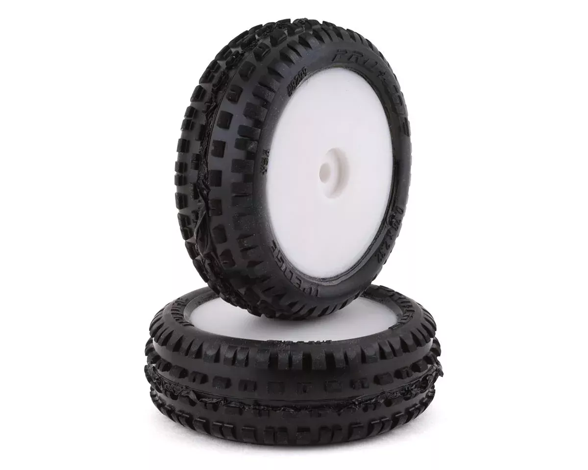 pro-line-mini-b-front-pre-mounted-wedge-carpet-tire-white-2-z3 Pro-Line Mini-B Front Pre-Mounted Wedge Carpet Tire (White) (2) (Z3)
