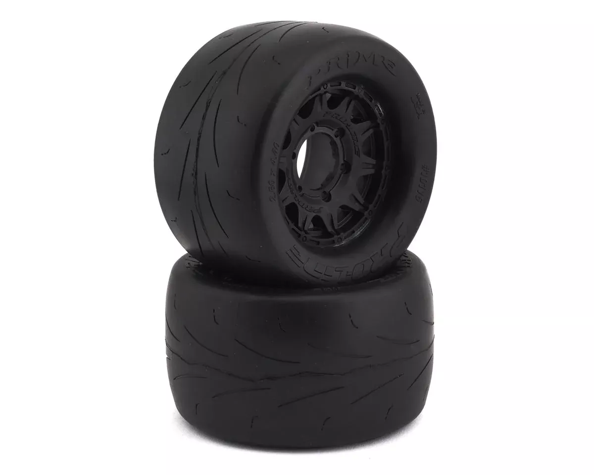 Pro-Line Prime 2.8" Pre-Mounted w/Raid Rear Wheels (2) (Black) (M2) w/Removable 12mm Hex