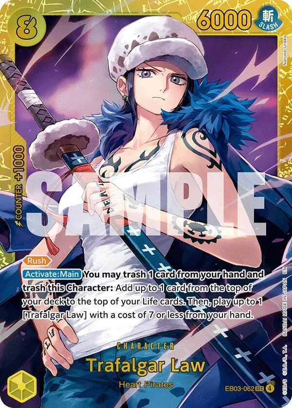 trafalgar-law-extra-booster-one-piece-heroines-edition-eb03-062 Trafalgar Law - Extra Booster: One Piece Heroines Edition - EB03-062