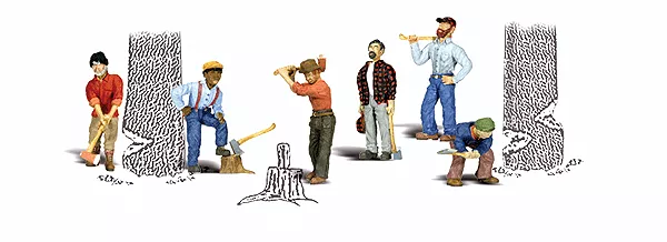 woodland-scenics-2735-o-lumberjacks Woodland Scenics 2735 O Lumberjacks