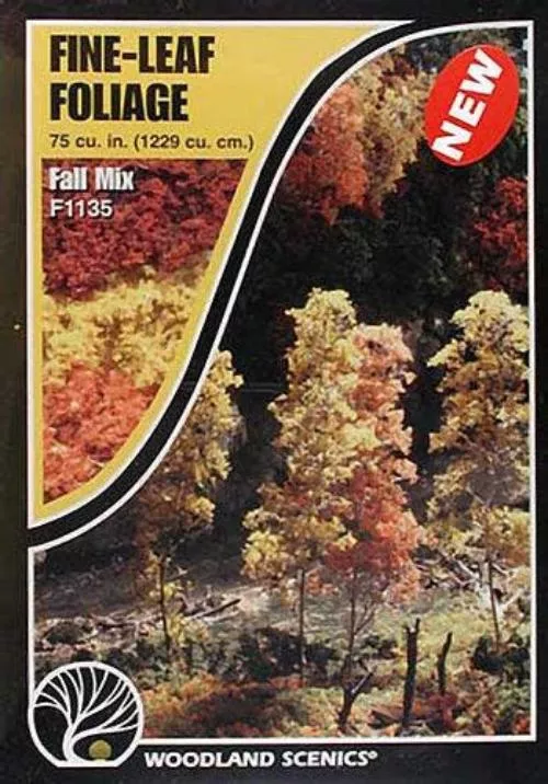 woodland-scenics-f1135-fine-leaf-foliage-fall-bag-train-scenery Woodland Scenics F1135 Fine Leaf Foliage Fall Bag Train Scenery