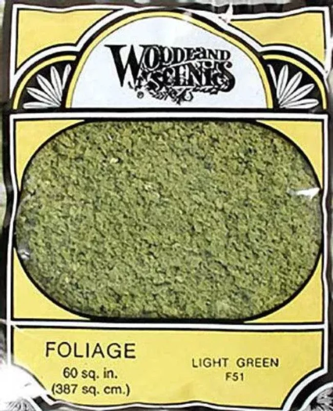 woodland-scenics-f51-foliage-light-green-bag-train-scenery Woodland Scenics F51 Foliage Light Green Bag Train Scenery