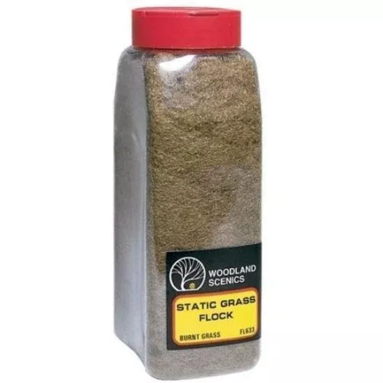 woodland-scenics-fl633-static-grass-flock-burnt-grass-32-oz-train-scenery Woodland Scenics FL633 Static Grass Flock Burnt Grass 32 oz Train Scenery