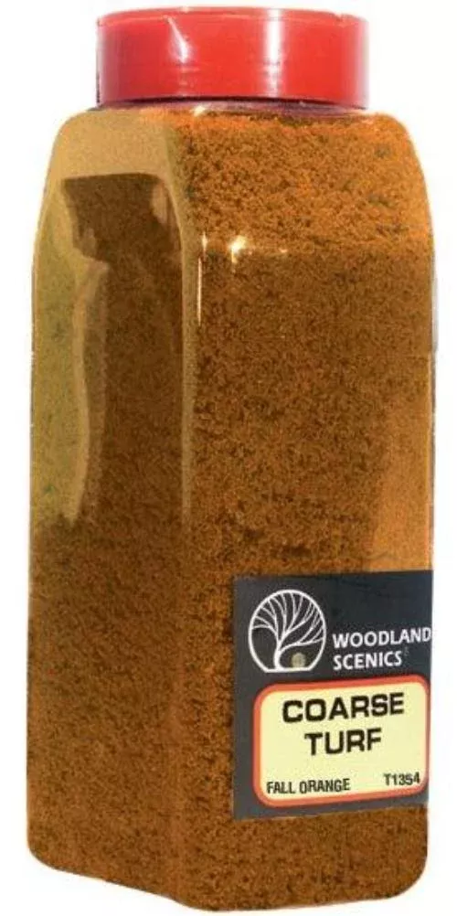woodland-scenics-t1354-turf-fine-coarse-fall-orange-32oz-train-scenery Woodland Scenics T1354 Turf Fine Coarse Fall Orange 32oz Train Scenery