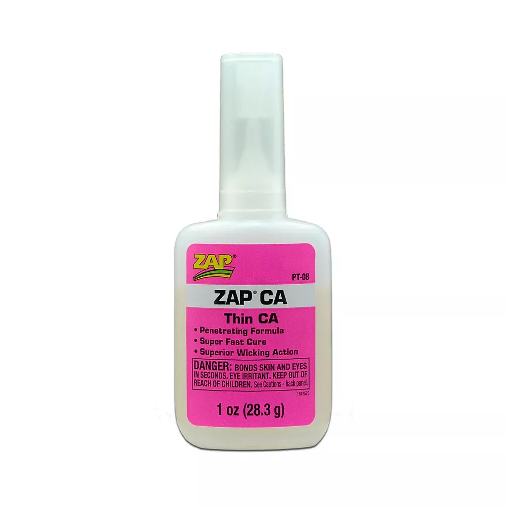 zap-glue-zap-thin-ca-adhesive-1-oz-bottle-pt-08 ZAP Glue Zap Thin CA Adhesive – 1 oz Bottle (PT-08)