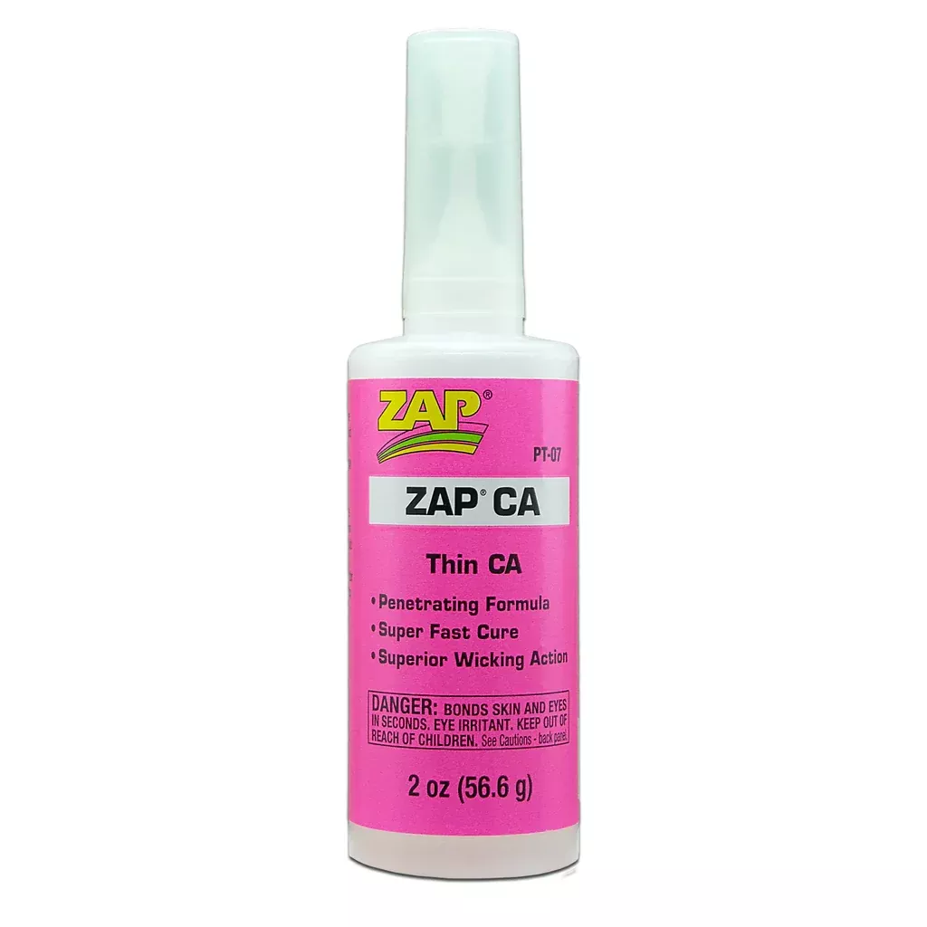 zap-glue-zap-thin-ca-adhesive-2-oz-bottle-pt-07 ZAP Glue Zap Thin CA Adhesive – 2 oz Bottle (PT-07)