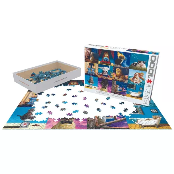 zodiac-cats-1000-piece-puzzle Zodiac Cats 1000 Piece Puzzle